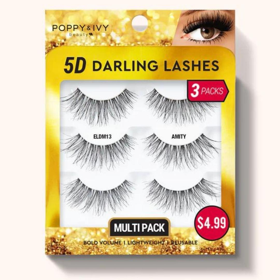 Pestañas Postizas Absoluted Poppy & Ivy 5D Darling Lashes (3-Pack)