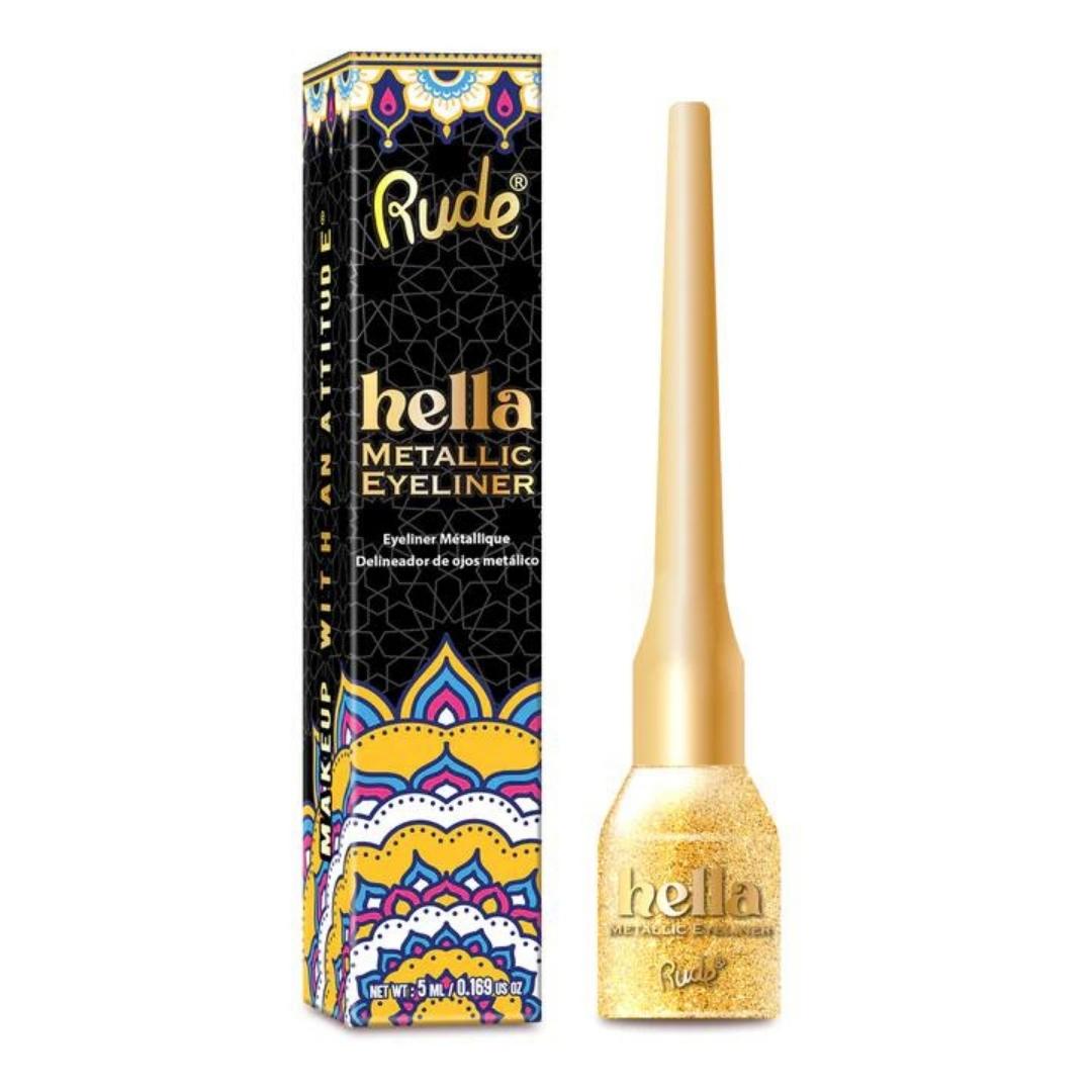 Delineador de ojos Hella Metallic Eyeliner Rude