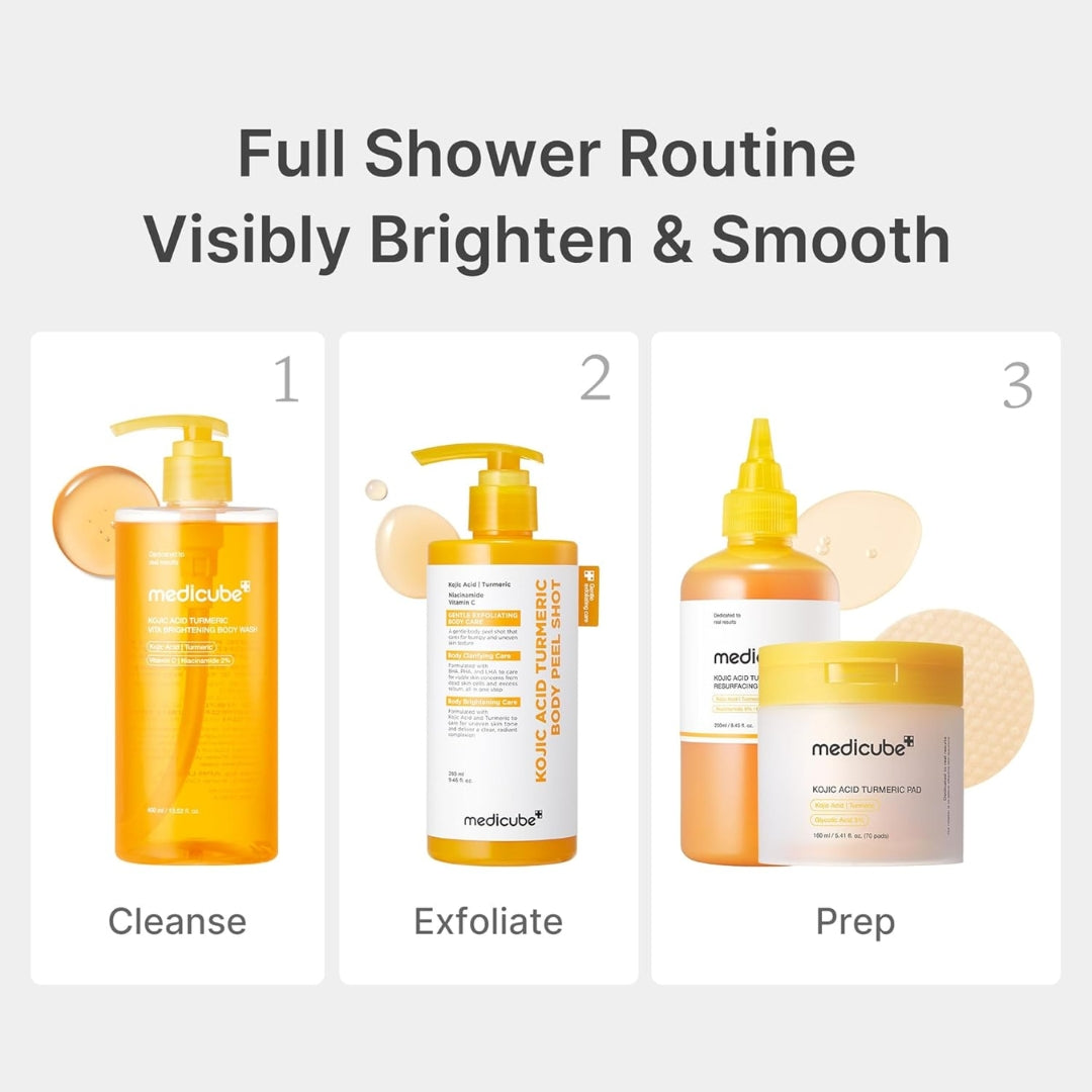 Exfoliante Corporal Kojic Acid Turmeric Body Peel Shot 280ml Medicube