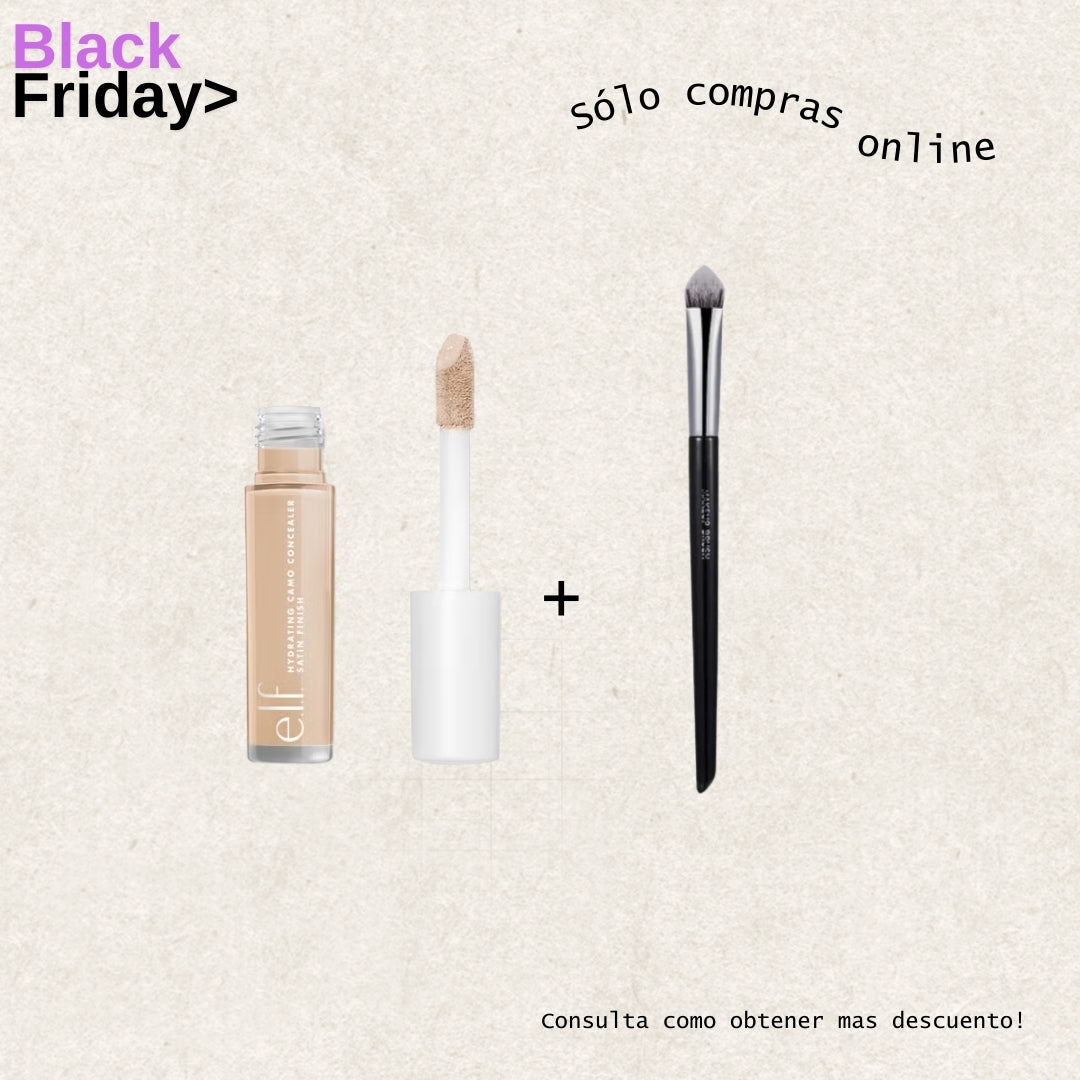 Combo 5 Correctores Hidratante y Brocha Punta Triangular Black Friday