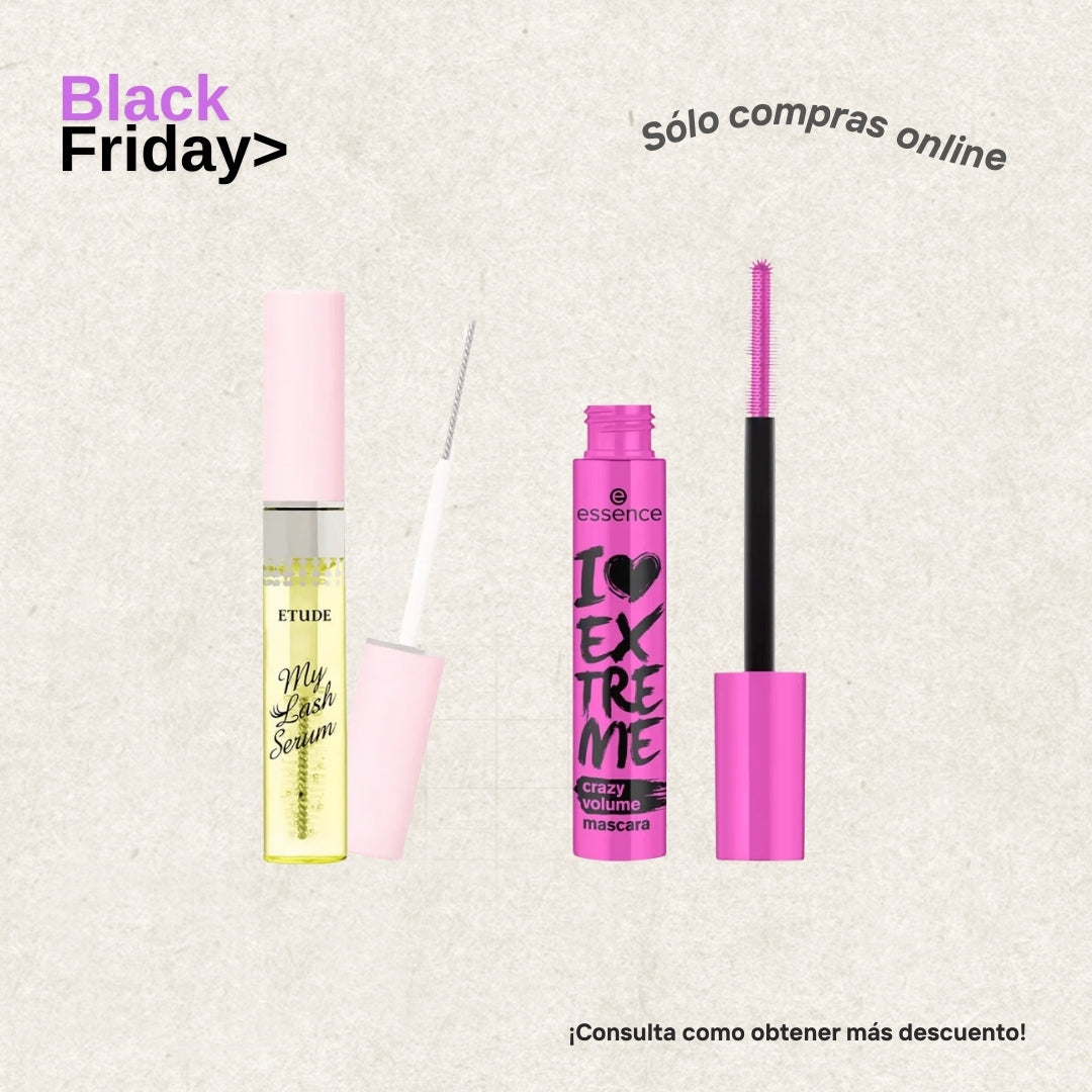 Dúo Pestañas de Volumen Extremo + Cuidado Black Friday