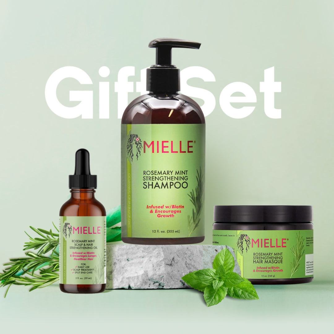 Kit Para el Cuidado del Cabello con romero y menta de Mielle