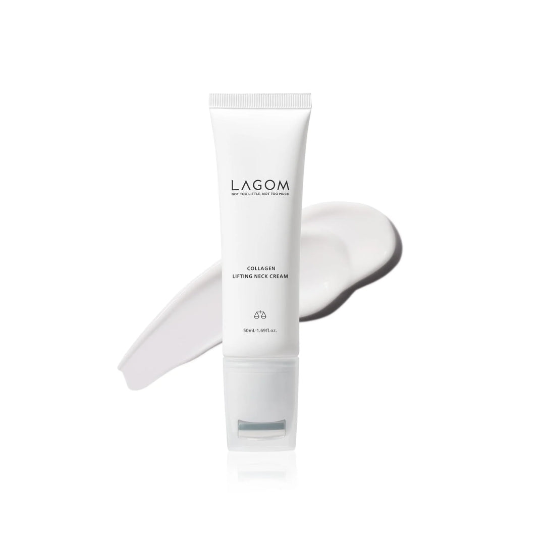 Crema de cuello de elevación de colágeno con rodillo de masaje Lagom