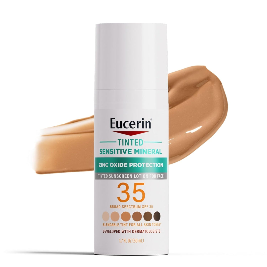 Protector Solar Sensitive Mineral Face Tinted Sunscreen SPF 35 Eucerin