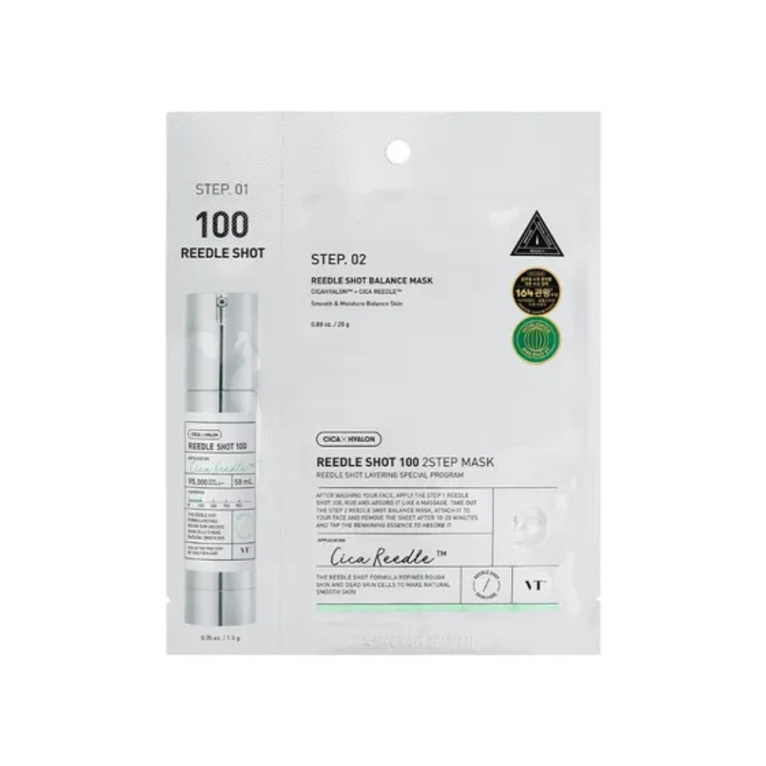 Mascarilla facial VT Reedle Shot 100 2-Step Mask VT Cosmetics