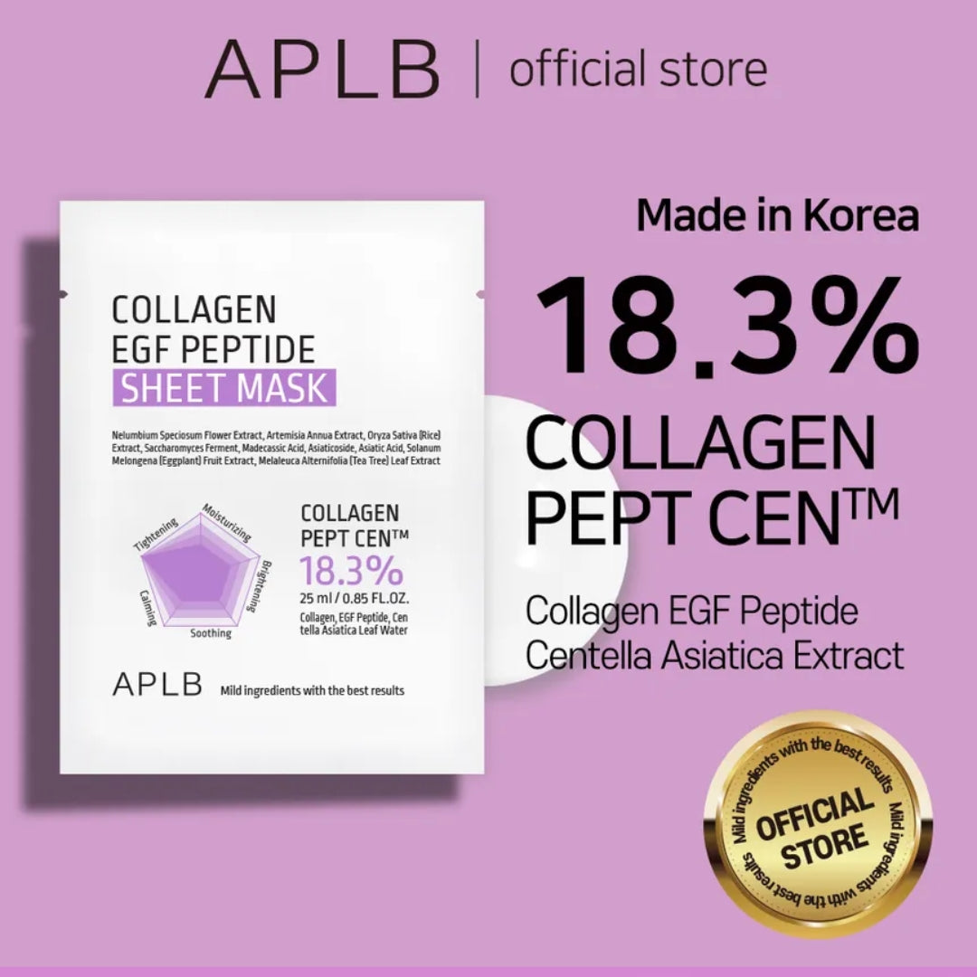 Mascarillas facial Collagen EGF Peptide Sheet Mask Aplb