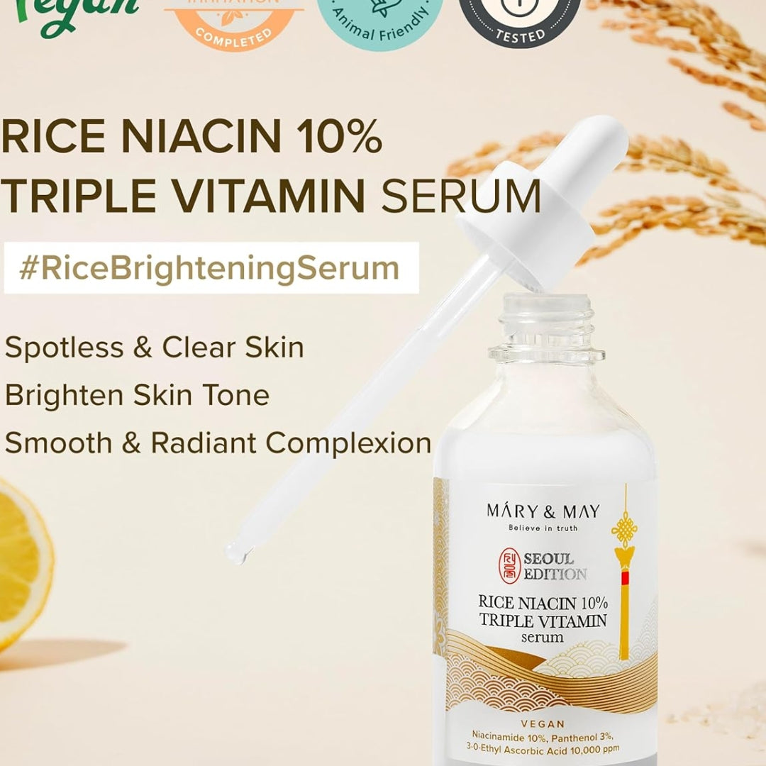 Serum de arroz con niacina de 10% triple vitamina SEOUL EDITION  Mary&May