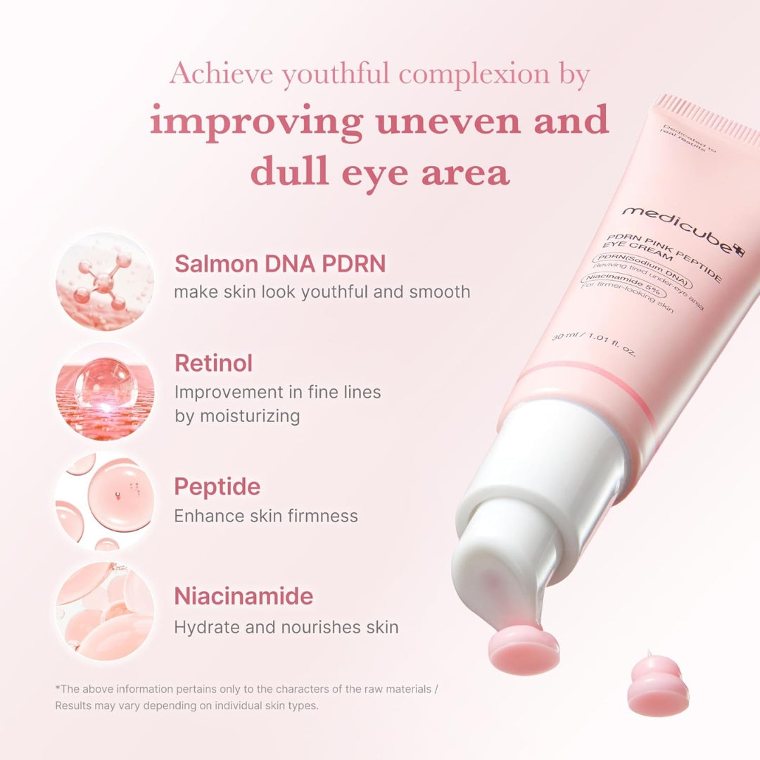 Contorno de ojos con salmón dna pdrn, niacinamida y retinol 30 ml Medicube