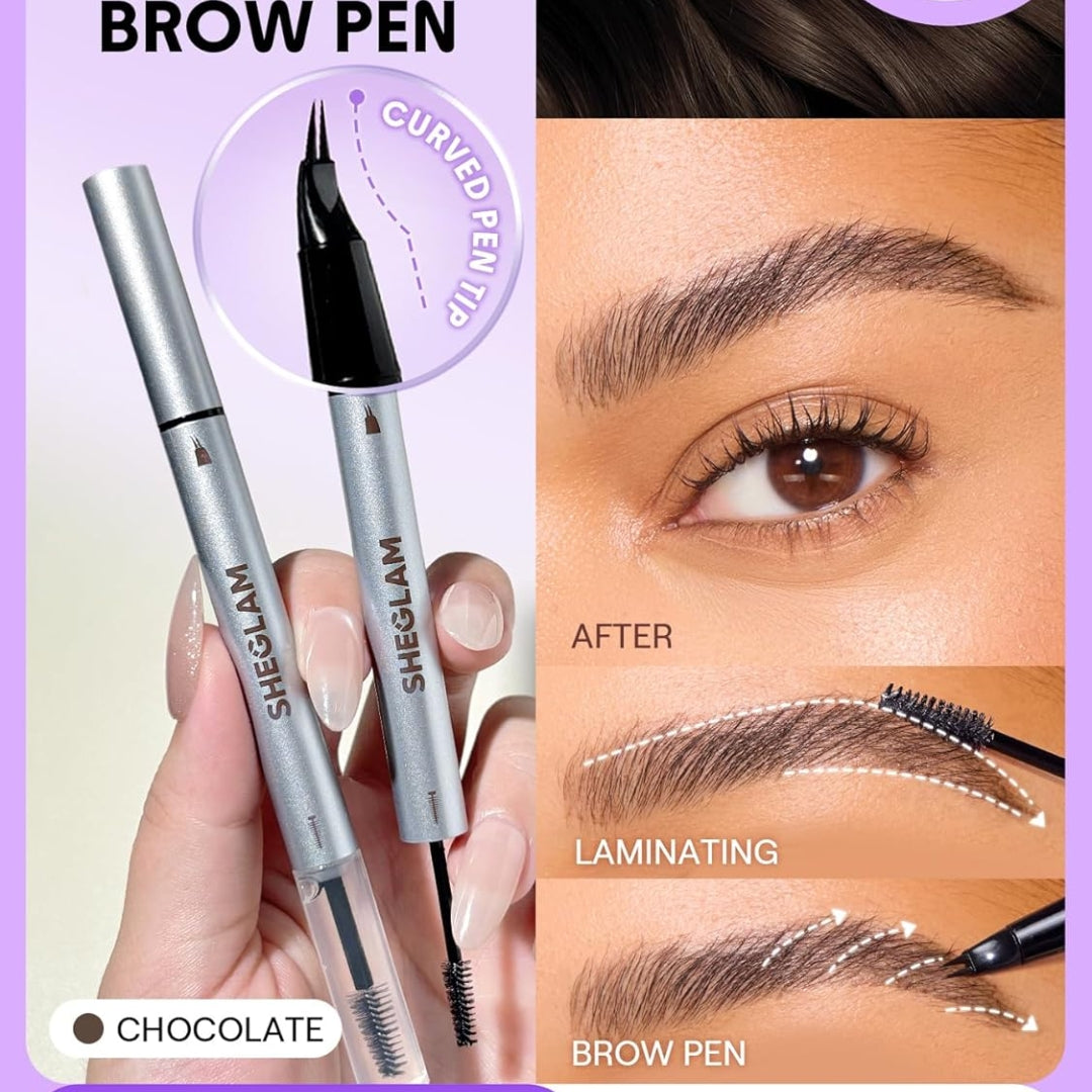 Lápiz De Cejas Efecto Pluma de cejas laminadora  - Chocolate SHEGLAM