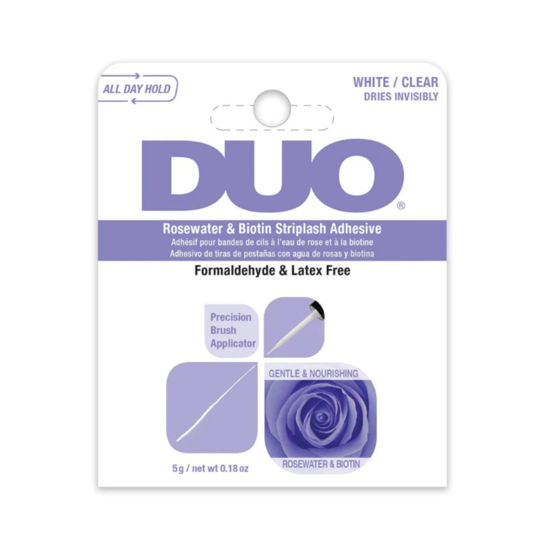 Pega de Pestañas Agua de Rosas & Biotina Duo