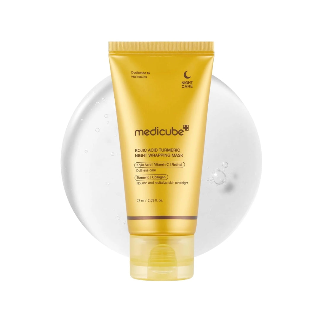 Mascarilla Nocturna de cúrcuma y ácido kójico - Kojic Acid Turmeric Night Wrapping Mask 75 ml Medicube