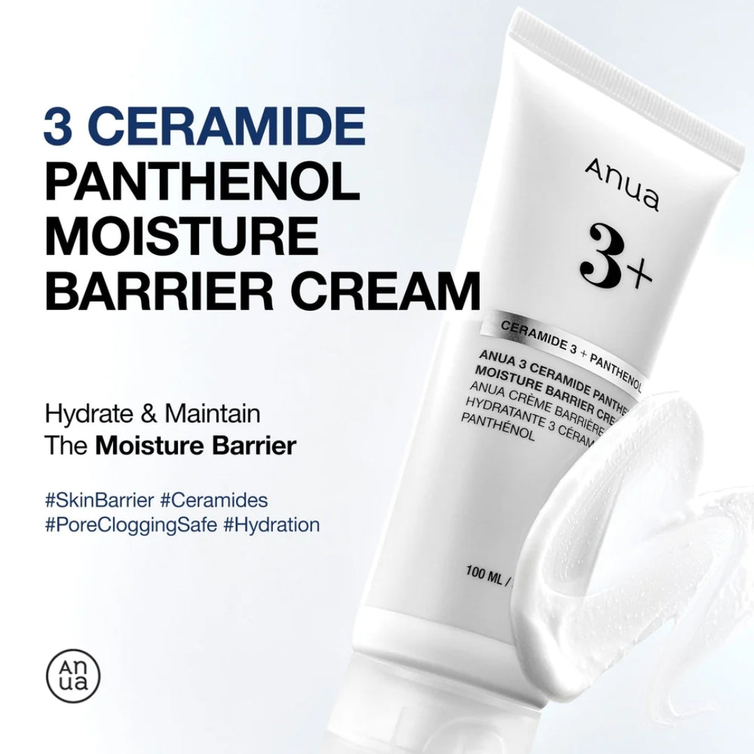 Crema hidratante protectora con 3 ceramidas y pantenol 3 Ceramide Panthenol Moisture Barrier Cream Anua