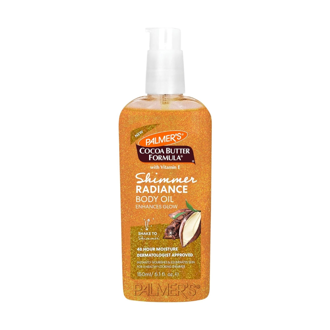Aceite corporal brillante Cocoa Butter Formula Shimmer Body Oil, 5.1 fl oz Palmers