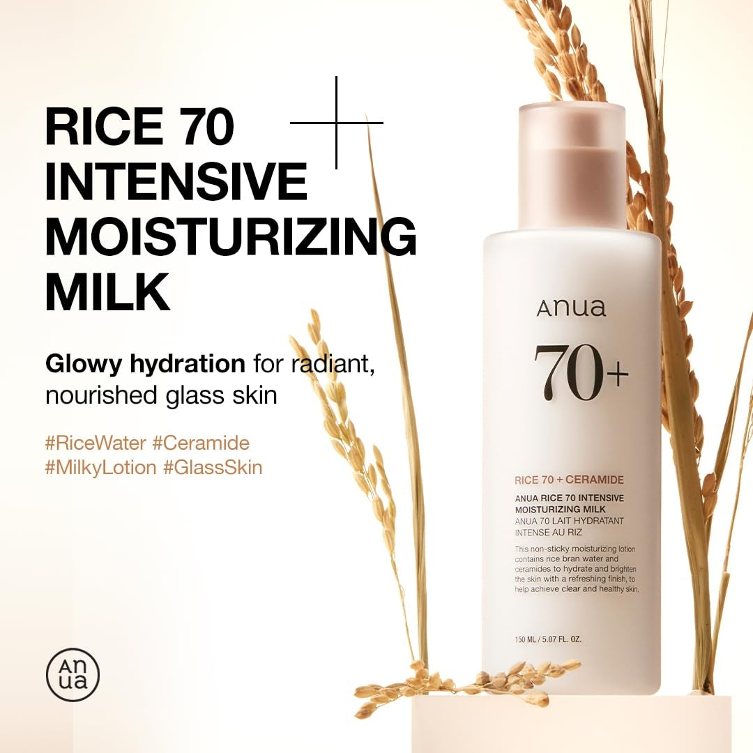 Leche hidratante intensiva, loción Rice 70 150ml Anua