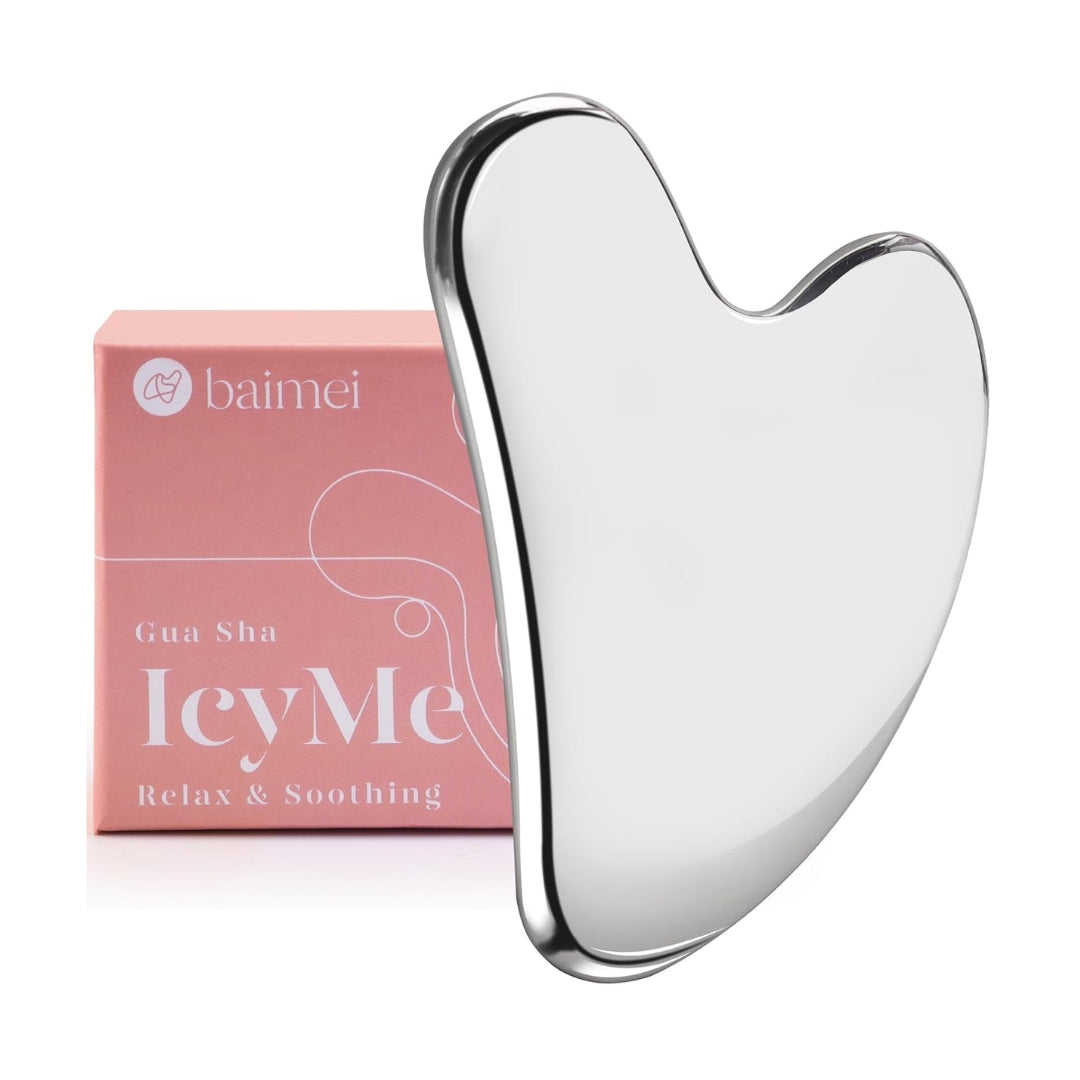 Gua Sha de Acero Inoxidable Baimei