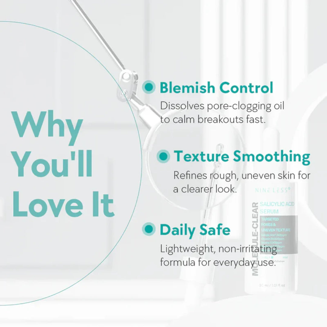 Serum de ácido salicílico [MOLECULE-CLEAR] 30 ml  Ninelees