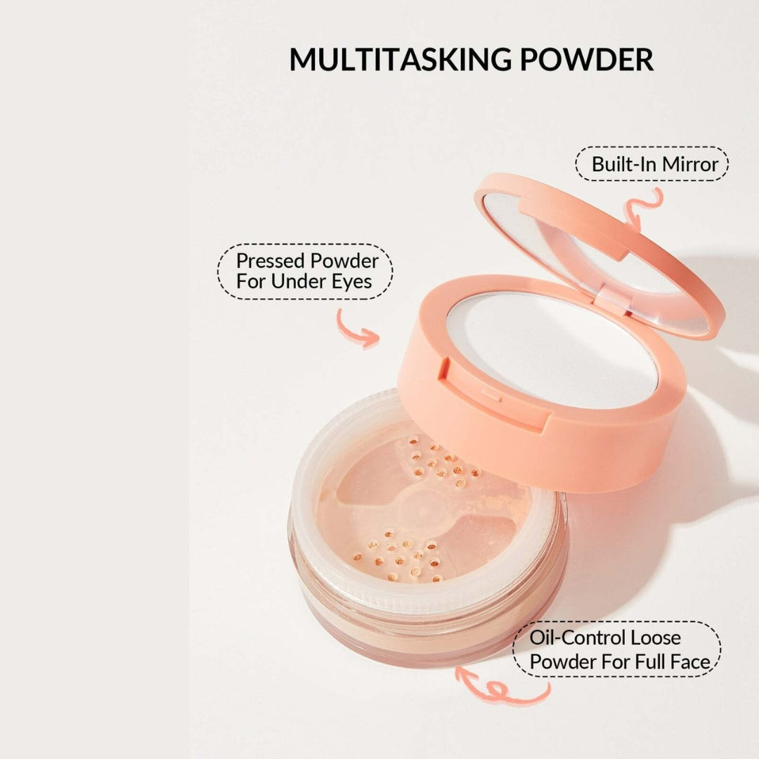 Polvo Insta-Ready Face & Under Eye Setting Powder Duo Sheglam