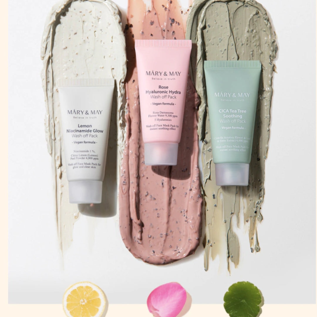 Mini set de  mascarilla  lavable Mary y May
