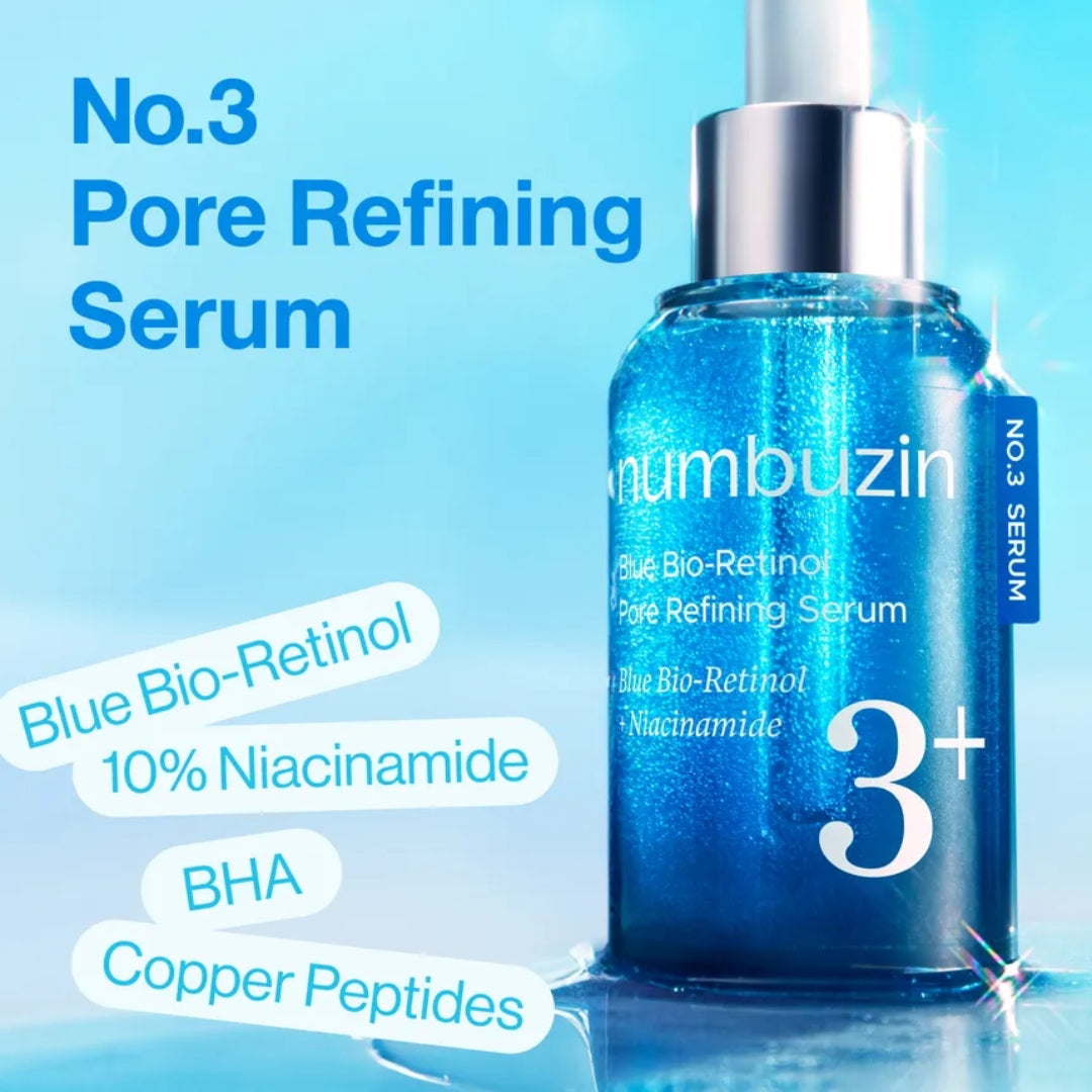 Serum Blue Bio Retinol Pore Refining Serum 30ml Numbuzin