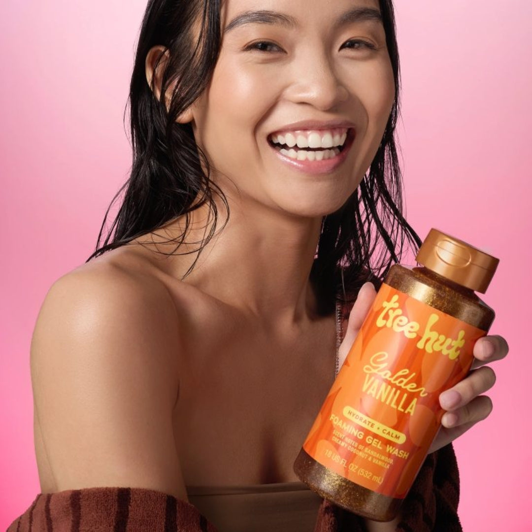 Gel limpiador espumoso golden vainilla 532ml tree hut