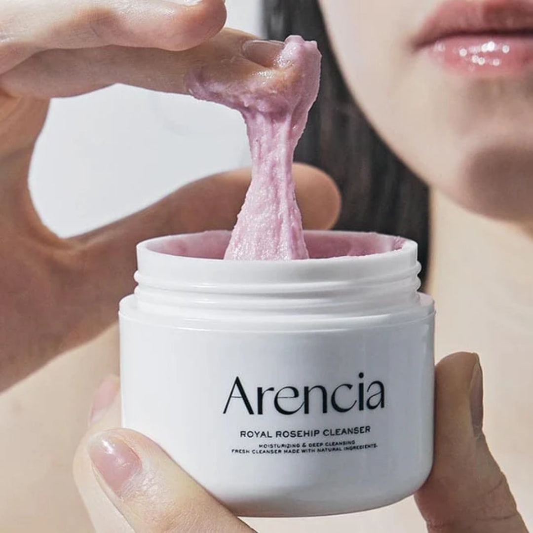 Limpiador Exfoliante Fresh Rosehip Rice Mochi Cleanser (120g) Limpiador Mochi de Arroz con Rosa Mosqueta Fresca Arencia