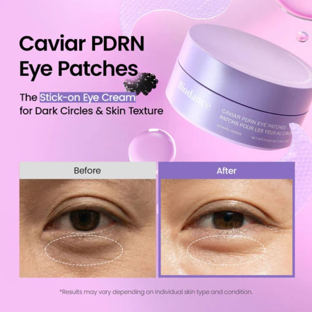 Parches de ojos con Caviar PDRN 30 unidades Biodance