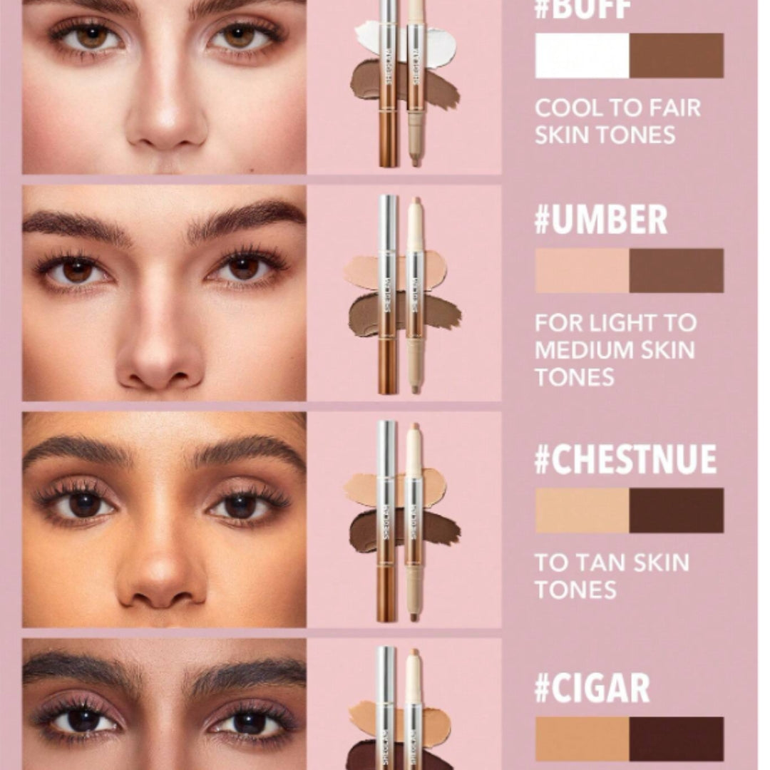Delineador Para Contorno Y Resaltador De Nariz Fine Line 2 En 1 Sheglam