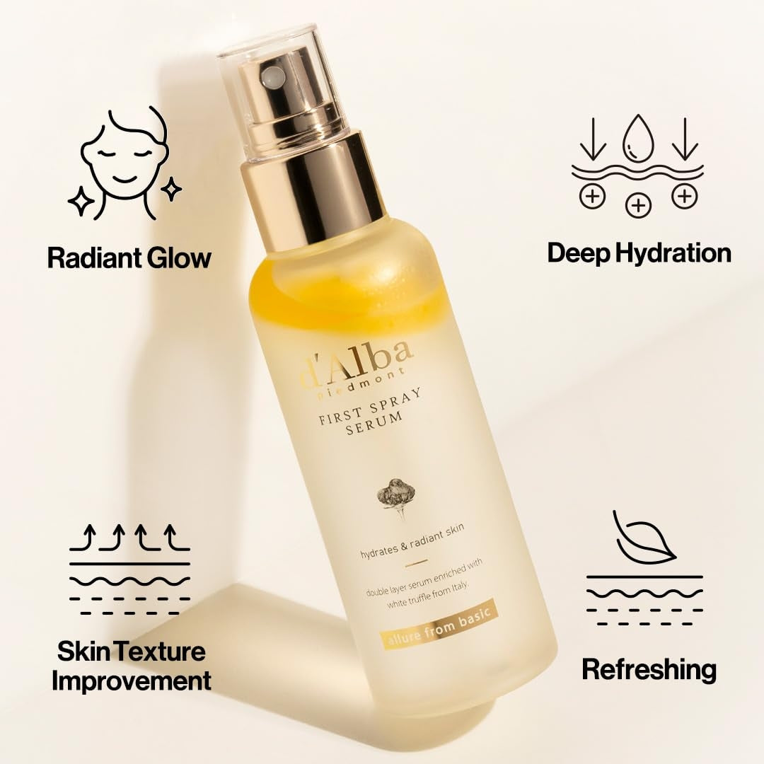 Serum Spray (Bruma Hidratante) First Hydrated y Radiant skin 100ml d´Alba Piedmont