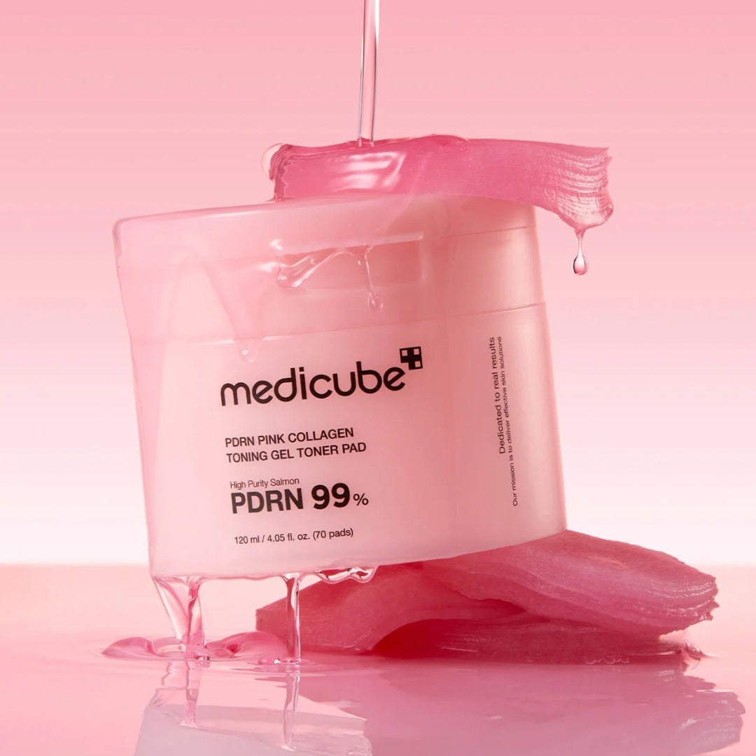 Pad  PDRN Pink Collagen Toning Gel Toner 70pcs Medicube