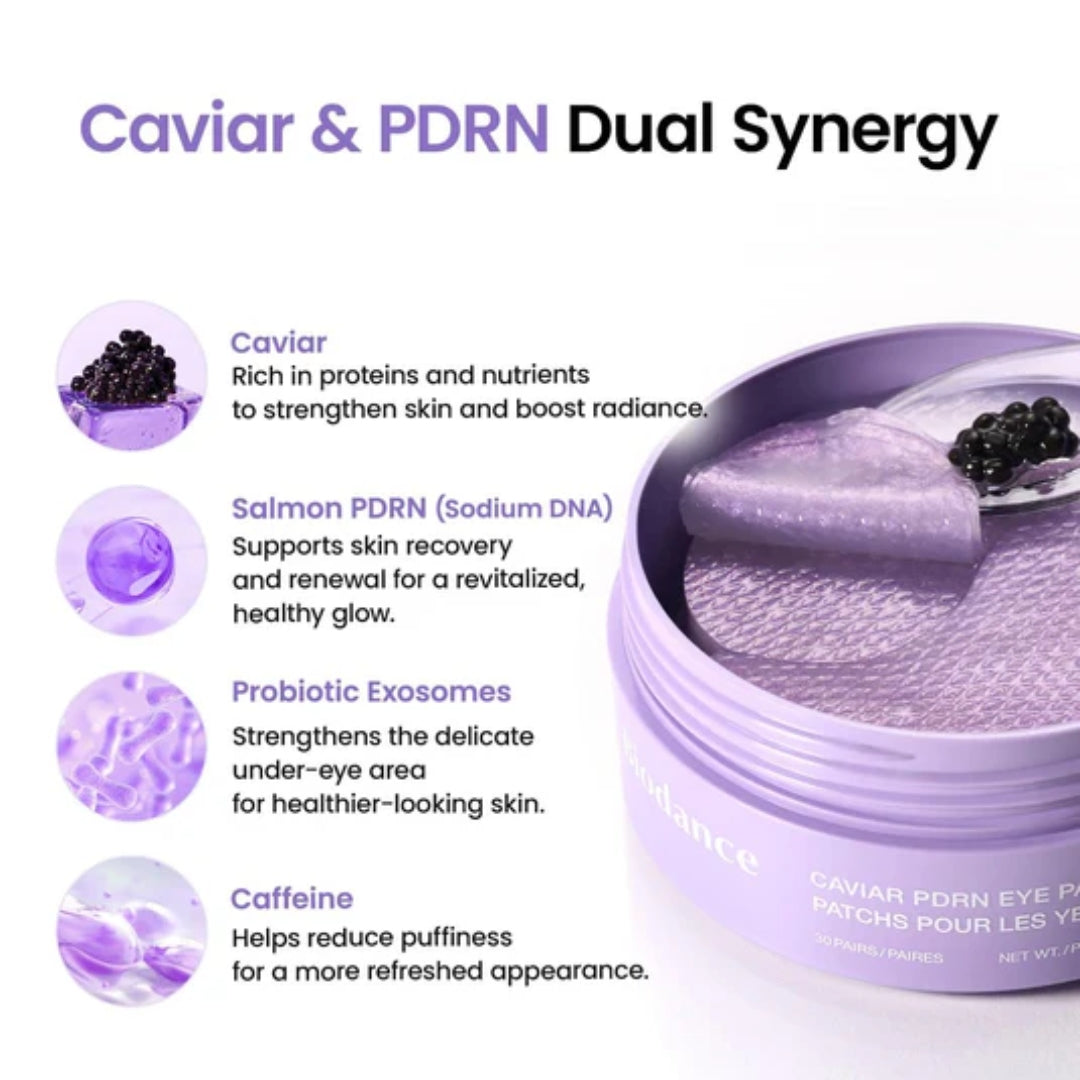 Parches de ojos con Caviar PDRN 30 unidades Biodance