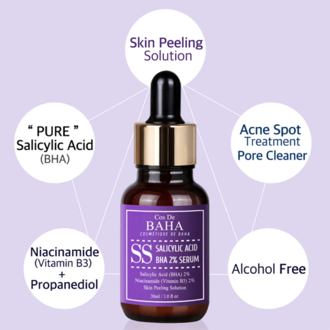 Serum de ácido salicílico al 2% 30 ml COS DE BAHA