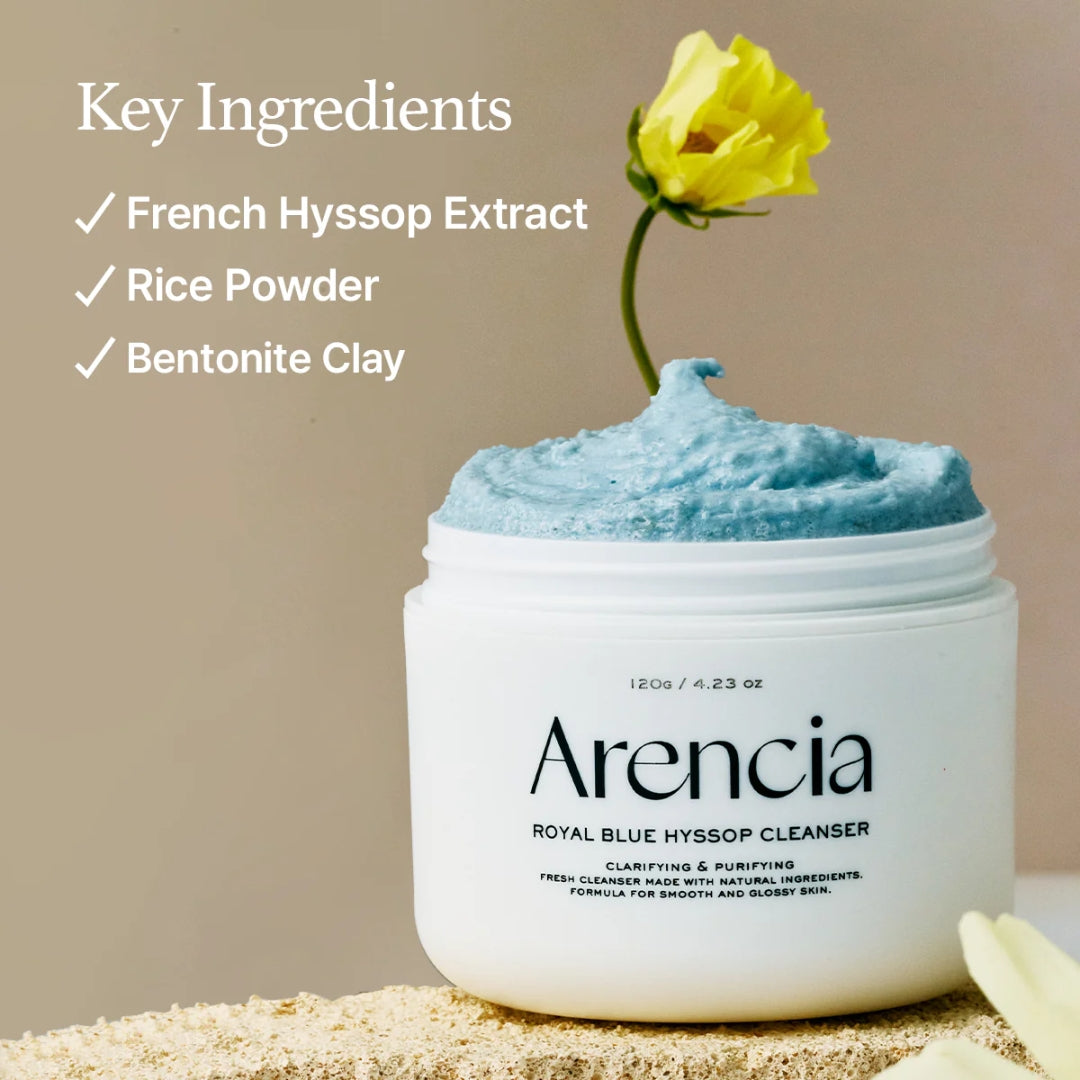 Limpiador Exfoliante Fresh Blue Hyssop Rice Mochi Cleanser 120g Arencia