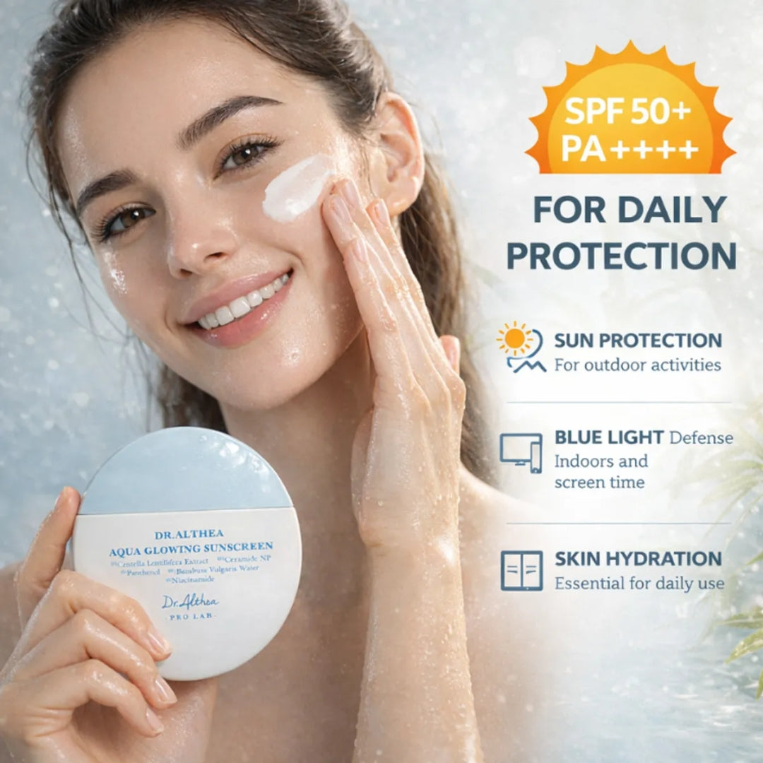 Protector Solar  FPS 50+ Ligero Aqua Glowing Sunscreen 45ml Dr. Althea