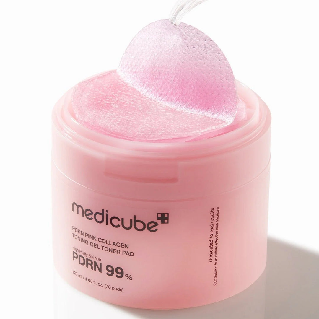 Pad  PDRN Pink Collagen Toning Gel Toner 70pcs Medicube
