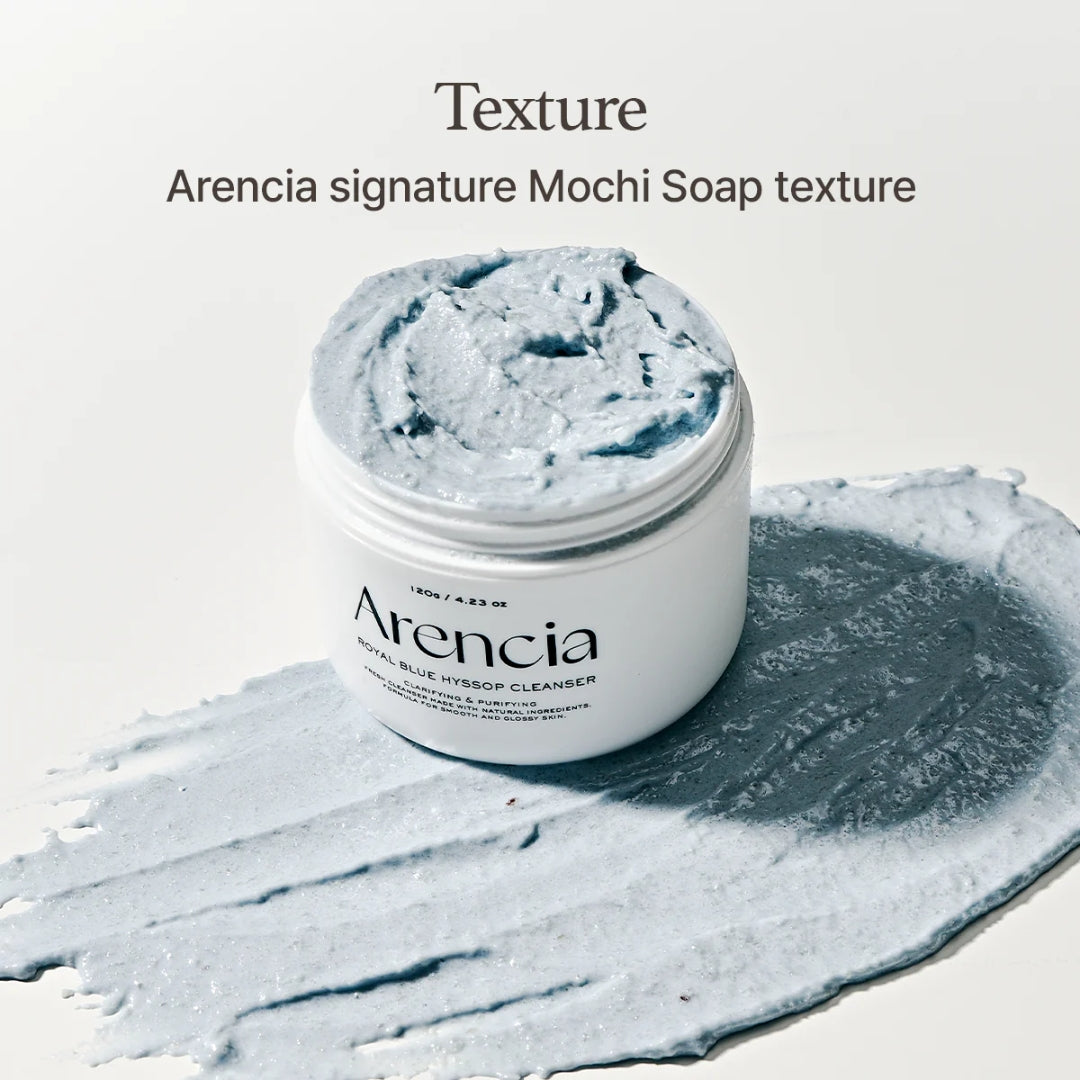 Limpiador Exfoliante Fresh Blue Hyssop Rice Mochi Cleanser 120g Arencia
