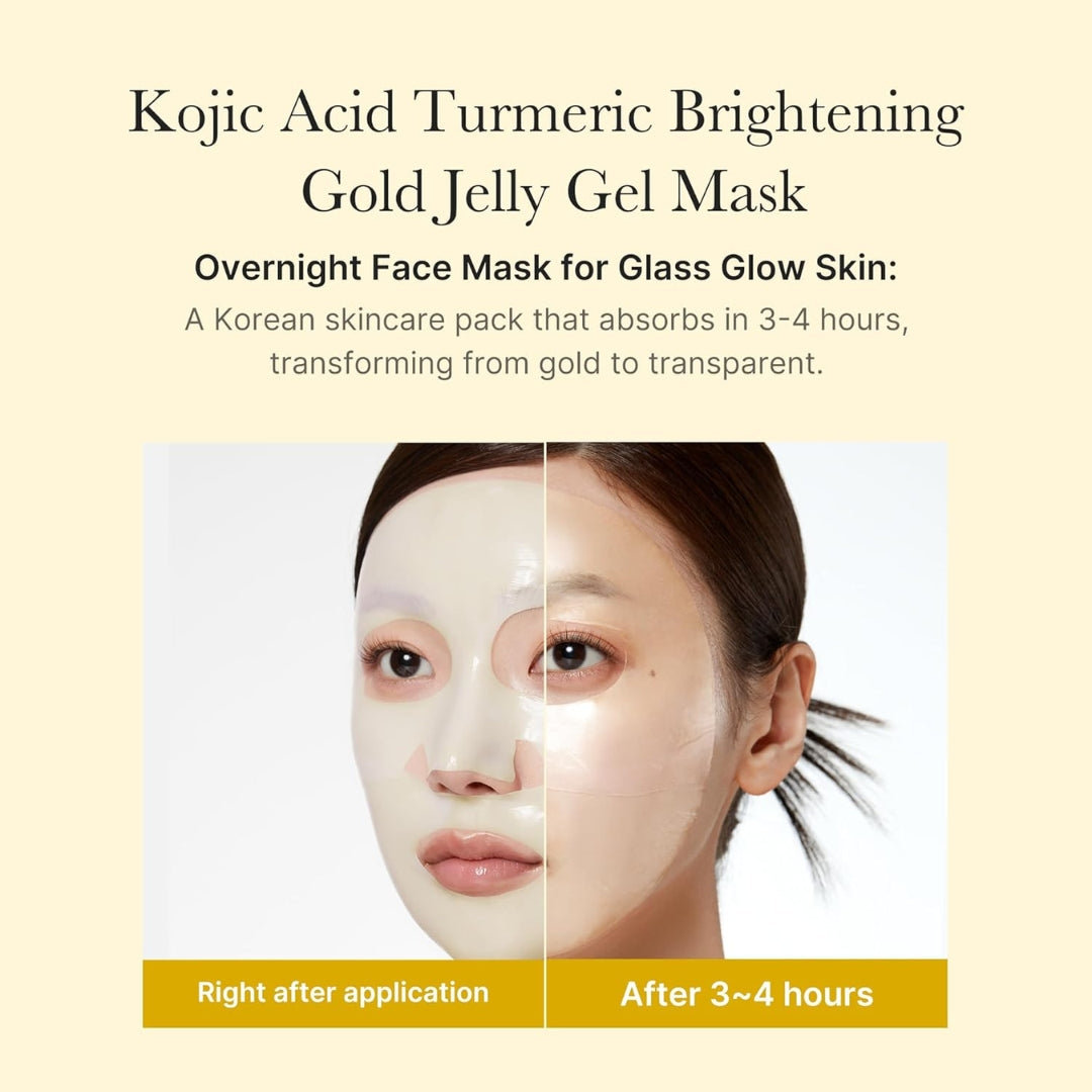 Mascarilla de gel  iluminadora de cúrcuma Kojic Acid 4 Unidades Medicube
