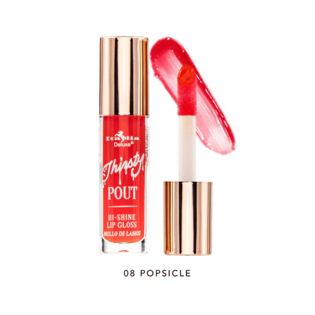 Lip Gloss Thirsty Pout Hi-Shine  Italia Deluxe