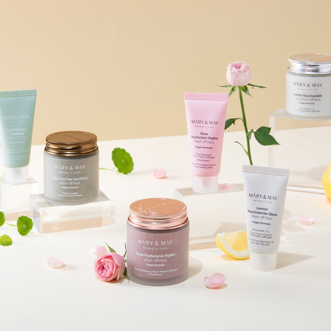 Mini set de  mascarilla  lavable Mary y May