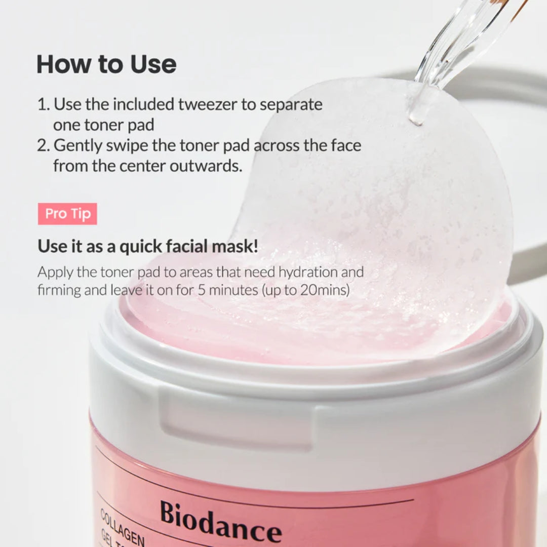 Pads (60ea) Collagen Gel Toner  Biodance