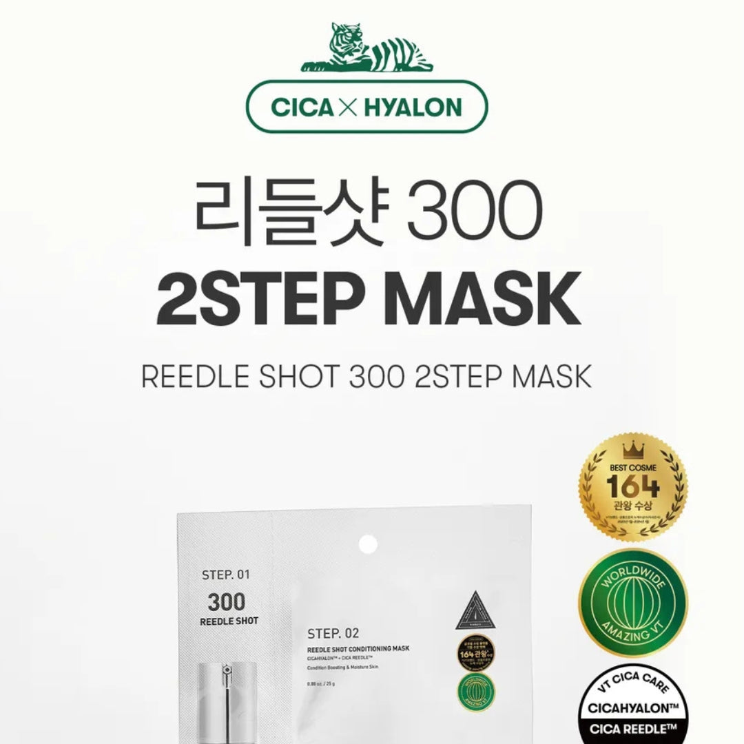 Mascarila Facial VT - Reedle Shot 300 2 Step Mask - VT Cosmetics