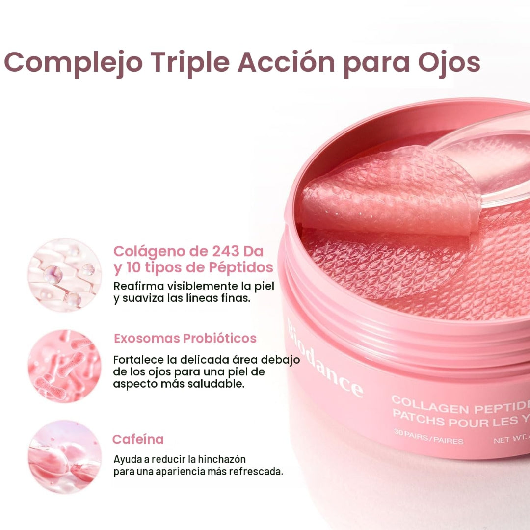 Parches de ojos  con péptidos de colágeno, 30 unidades Biodance