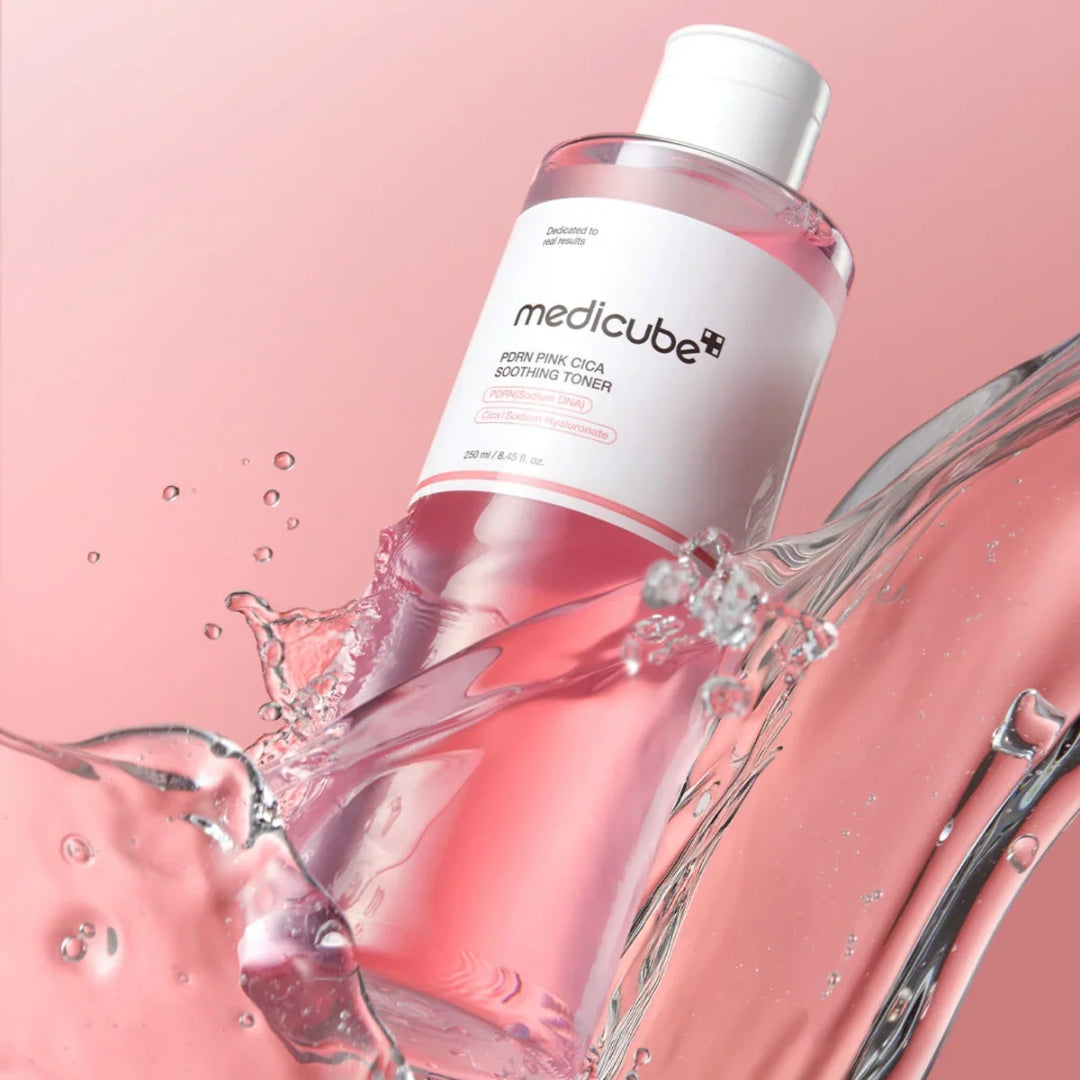Tónico calmante Pink Cica de PDRN (250 ml) Medicube PDRN Pink Cica Soothing Toner Medicube