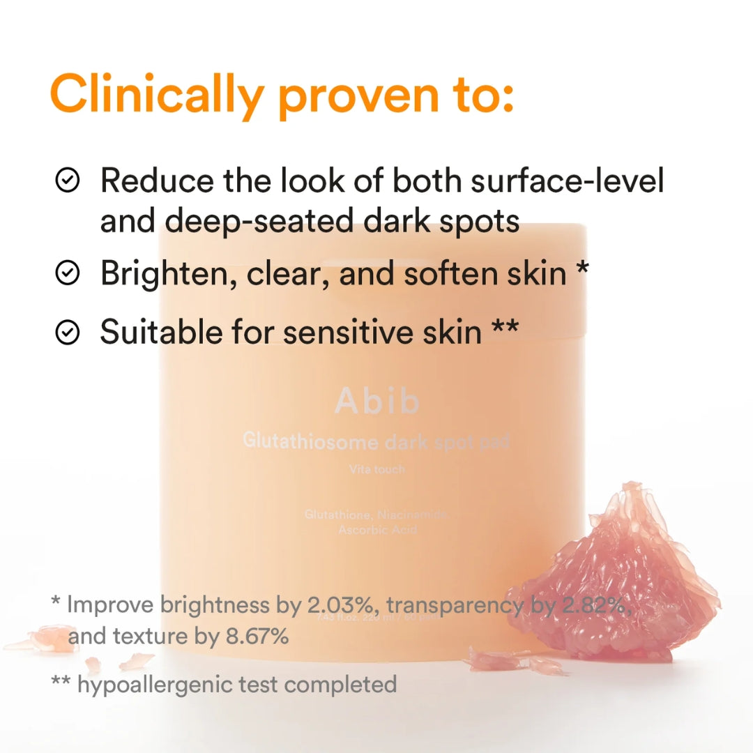 Pad Glutathiosome dark spot Vita touch 220ml (60ea)  Abib