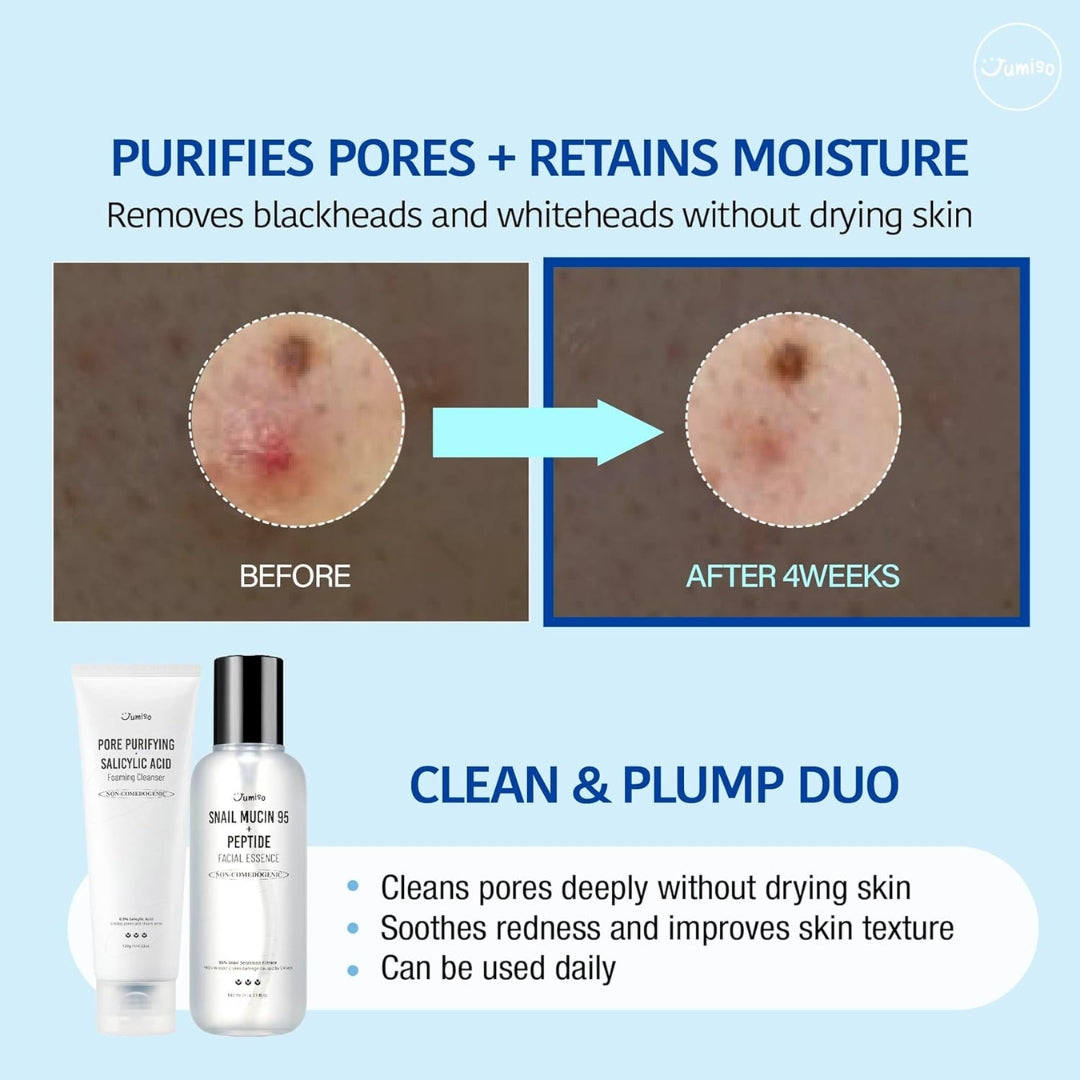 Limpiador facial espumoso purificante de poros con ácido salicílico  Jumiso