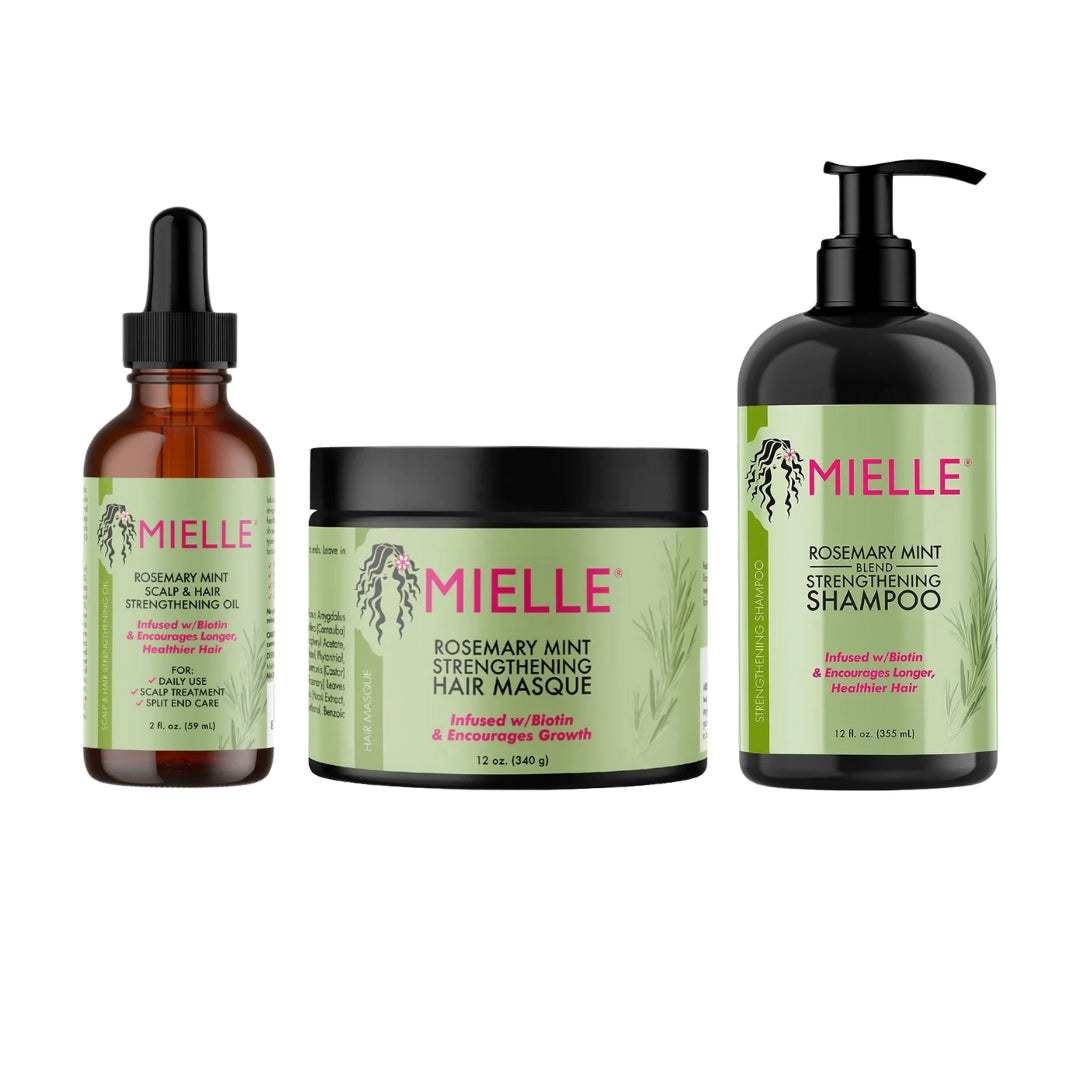 Kit Para el Cuidado del Cabello con romero y menta de Mielle