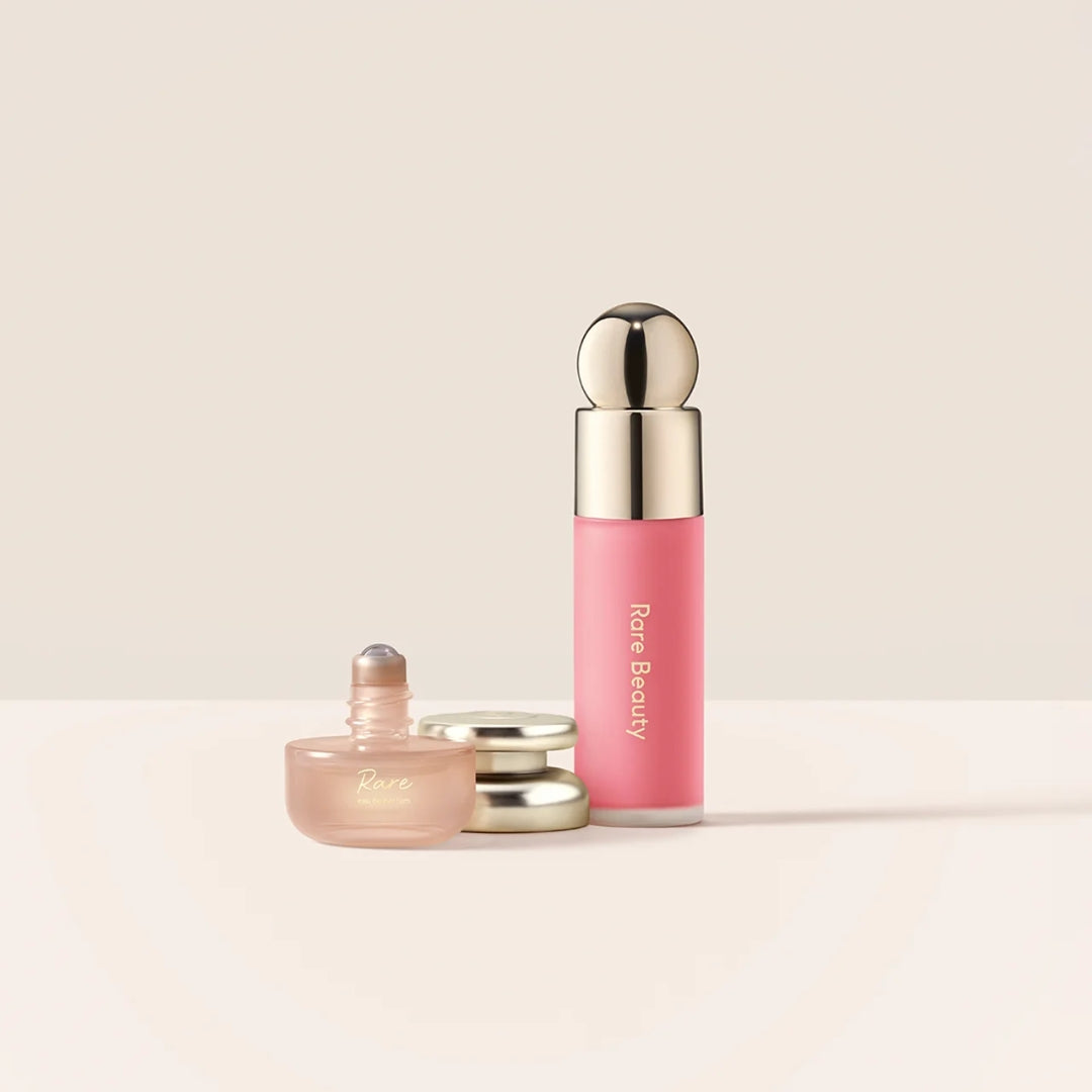Selena’s Faves Mini Fragrance & Blush Set Mini de fragancia y rubore Rare Beauty