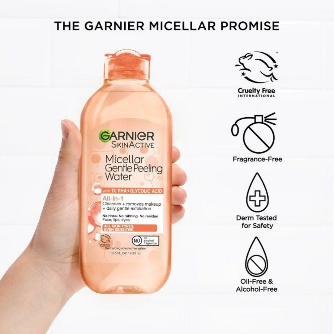 Agua Micelar Gentle Peeling Water Garnier