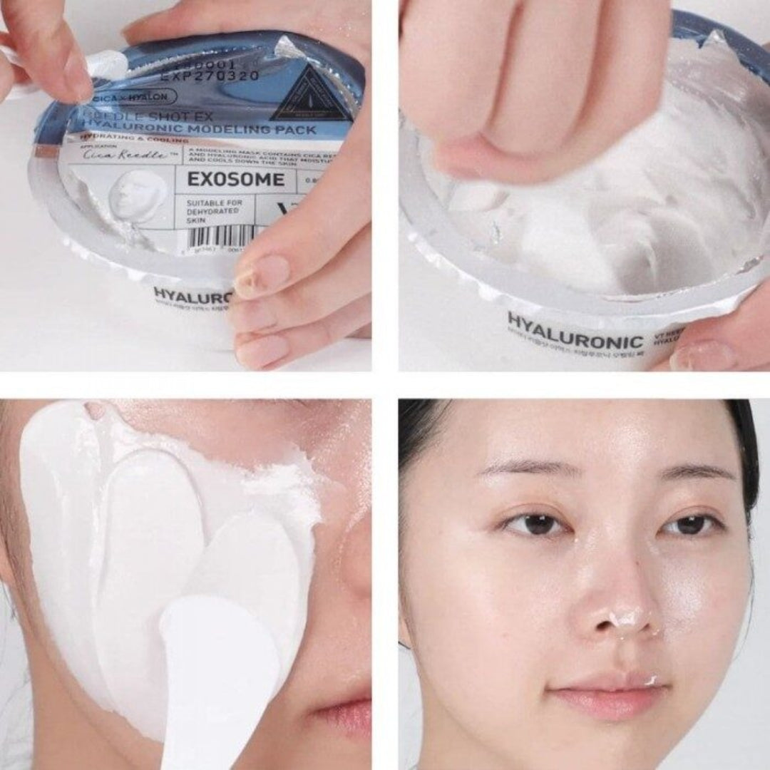 Mascarilla para preparar, con acido hialuronico y exosomas VT Cosmetics