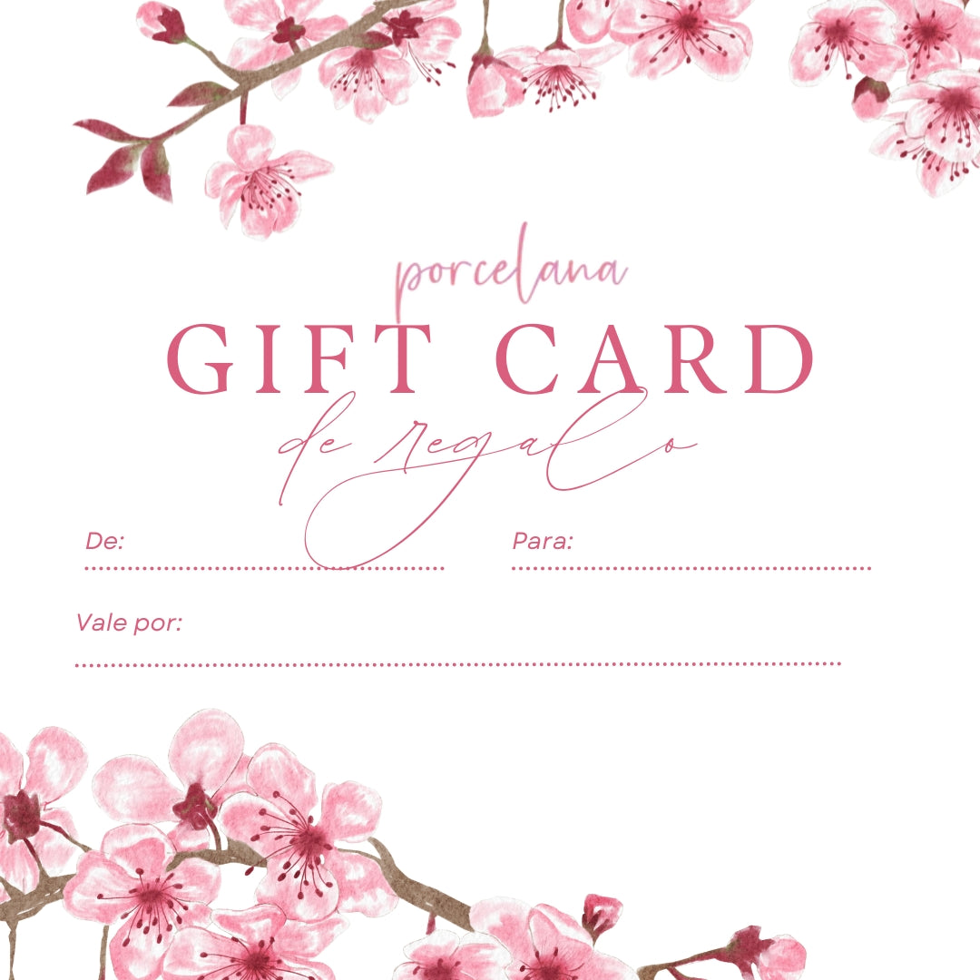 Gift Card/Tarjeta de Regalo Porcelana