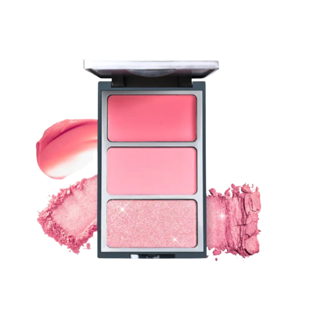 Trio de Blush Pinch  Perfect  Cream + Powder Blush Ozelab